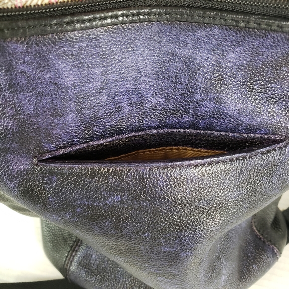 The Sak Crossbody Bag Womens Multicolored Laurel Pebbled Leather Handbag Purse - Picture 8 of 16